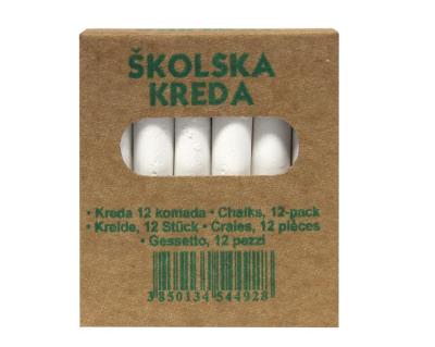 Opakowanie Kreda okrągła biała 12szt KARBON