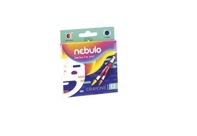 Opakowanie Kredki świecowe okrągłe 12 kolorów NEBULO
