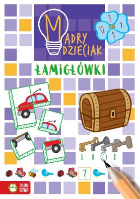 ŁAMIGŁÓWKI MĄDRY DZIECIAK. Autor: Zioła-Zemczak Katarzyna. SmakLiter.pl Okładka książki ŁAMIGŁÓWKI MĄDRY DZIECIAK