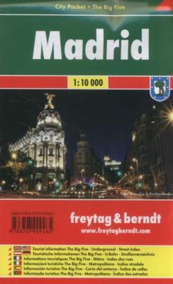 Madrid 1:10 000. Wydawca: Freytag&berndt. SmakLiter.pl Opakowanie Madrid 1:10 000
