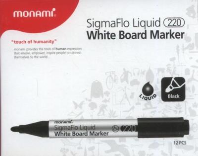 Opakowanie Marker do tablic Monami SigmaFlo 220 czarny 12 sztuk