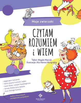 Moje zwierzaki. Autor: MAGDALENA MACIAK, Ala Hanna Murgrabia (ilustr.). SmakLiter.pl Okładka książki Moje zwierzaki