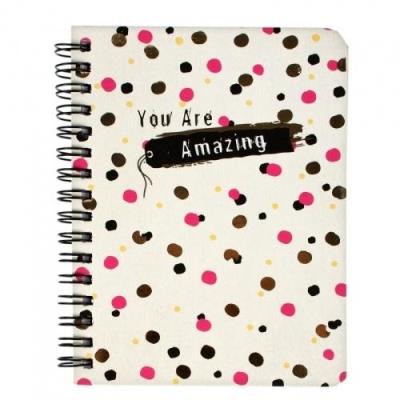 Opakowanie Notes na spirali kropki
