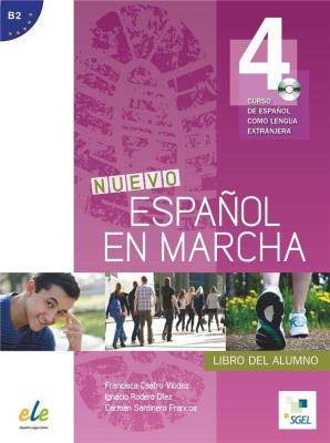 Nuevo Espanol en marcha 4 Podręcznik + CD. Autor:   Praca zbiorowa. SmakLiter.pl Okładka książki Nuevo Espanol en marcha 4 Podręcznik + CD