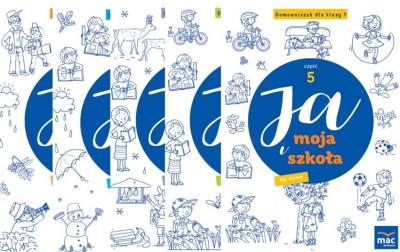 Pakiet: Ja i Moja Szkoła na nowo SP 1 cz.1-5. Autor: Faliszewska Jolanta. SmakLiter.pl Okładka książki Pakiet: Ja i Moja Szkoła na nowo SP 1 cz.1-5