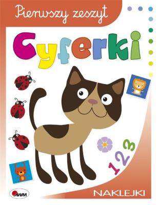 Pierwszy zeszyt Cyferki. Autor: Jolanta Czarnecka. SmakLiter.pl Okładka książki Pierwszy zeszyt Cyferki