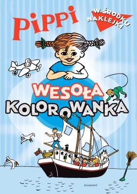 Pippi. Wesoła kolorowanka. Autor: Opracowanie zbiorowe. SmakLiter.pl Okładka książki Pippi. Wesoła kolorowanka
