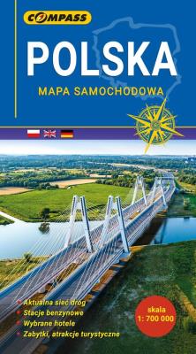 Okładka książki Polska mapa samochodowa 1:700 000