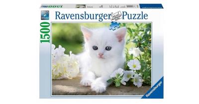 Opakowanie Puzzle 1500 Biały kotek