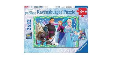 Opakowanie Puzzle 2x12 Kraina lodu - Zimowe zabawy