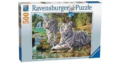 Opakowanie Puzzle 500 Białe tygrysy