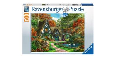 Opakowanie Puzzle 500 Domek wiejski jesienią