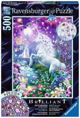 Opakowanie Puzzle 500 Jednorożec w błyszczącym lesie