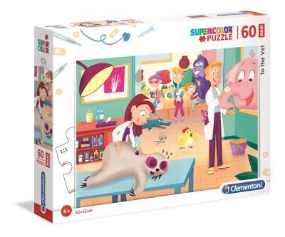 Opakowanie Puzzle Supercolor Maxi 60 To the Vet