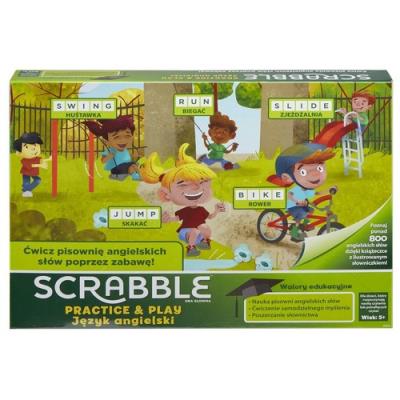 Scrabble Practice&Play. Wydawca: Mattel. SmakLiter.pl Opakowanie Scrabble Practice&Play