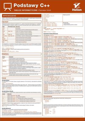 Okładka książki Tablice informatyczne. Podstawy C++