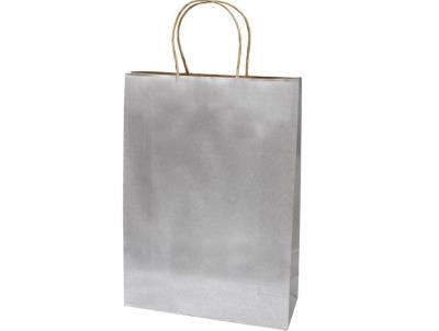 Opakowanie Torba prezentowa duża Eko srebrna
