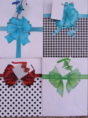 Opakowanie Torebka ozdobna laminowana PL-2 zestaw 50 kokardy