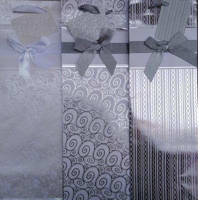 Opakowanie Torebka ozdobna złocona z kokardą PL-13KZ butelka