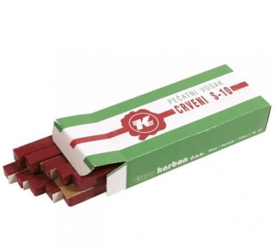 Opakowanie Wosk/lak Jumbo czerwony 10 sztuk KARBON