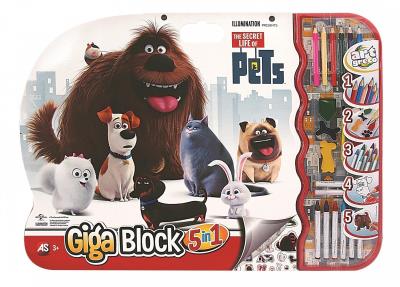 Opakowanie ZESTAW ARTYSTYCZNY 5W1 SEKRETNE ŻYCIE ZWIERZAKÓW 62709