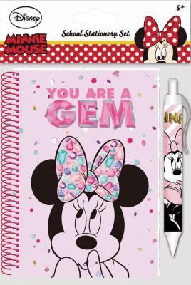 Opakowanie Zestaw szkolny zeszyt i dlugopis Minnie