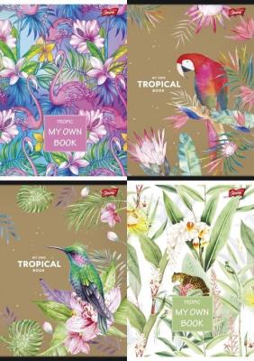 Opakowanie Zeszyt A5 w kratkę 60 kartek Ttropic 10 sztuk mix