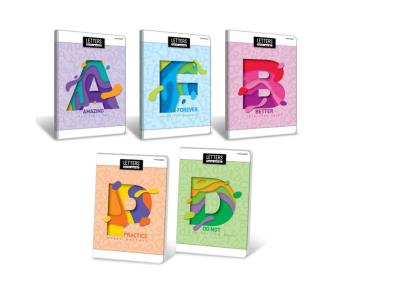 Opakowanie Zeszyt A5/60K kratka Letters (10szt)