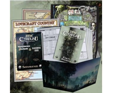 Zew Cthulhu: Zasobnik Strażnika BLACK MONK. Wydawca: Black Monk. SmakLiter.pl Opakowanie Zew Cthulhu: Zasobnik Strażnika BLACK MONK