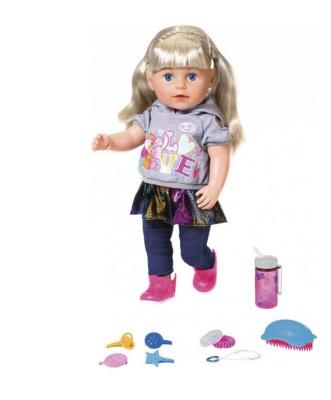 Opakowanie Baby Born - Lalka interaktywna siostrzyczka blond
