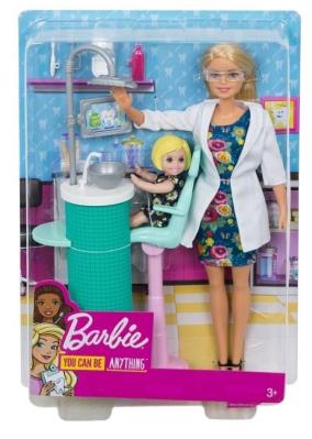 Opakowanie Barbie Kariera. Dentystka z akcesoriami