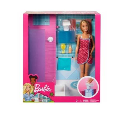Opakowanie Barbie. Lalka pod prysznicem