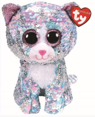 Opakowanie Beanie Boos - Cekinowy Niebieski Kotek 24cm