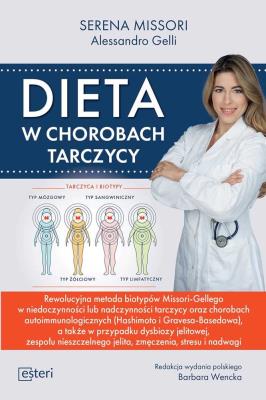 Dieta w chorobach tarczycy. Autor: Serena Missori. SmakLiter.pl Okładka książki Dieta w chorobach tarczycy