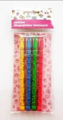 Długopis żelowy labirynt F (4szt.) SIC. Wydawca: Jawi. SmakLiter.pl Opakowanie Długopis żelowy labirynt F (4szt.) SIC