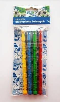 Długopis żelowy labirynt M (4szt.) SIC. Wydawca: Jawi. SmakLiter.pl Opakowanie Długopis żelowy labirynt M (4szt.) SIC