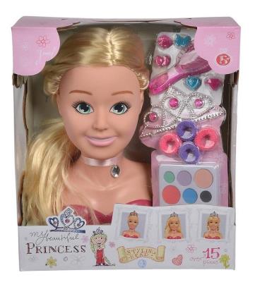 Opakowanie Duża głowa księżniczki do stylizacji 26cm