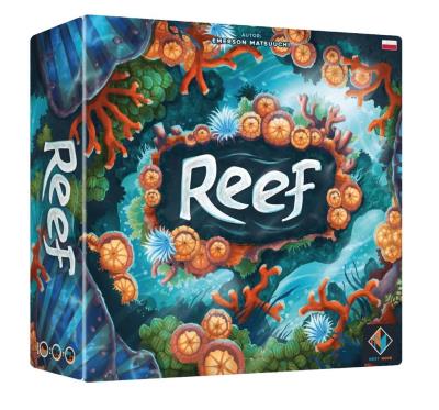 Gra - Reef. Autor: Emerson Matsuuchi. SmakLiter.pl Okładka książki Gra - Reef