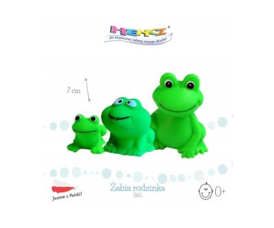 Hencz Toys Żabia rodzinka 3szt. Wydawca: Artyzan. SmakLiter.pl Opakowanie Hencz Toys Żabia rodzinka 3szt