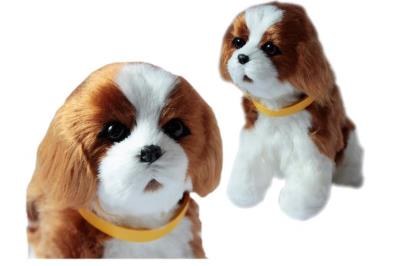 Opakowanie Interaktywny piesek - biało brązowy