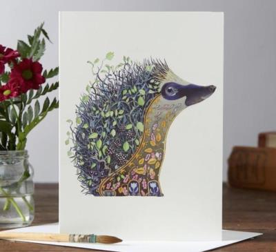 Opakowanie Karnet A059 B6 + koperta Jeż z jeżynami