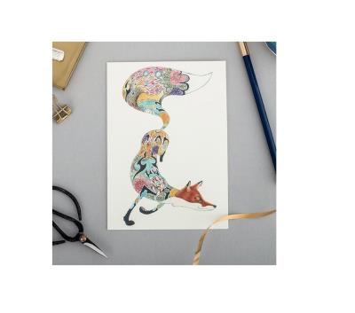 Opakowanie Karnet A091 B6 + koperta Turkusowy lis