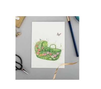 Opakowanie Karnet A096 B6 + koperta Kosz z kwiatów