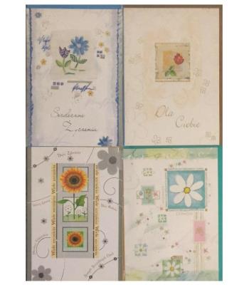 Opakowanie Karnet B6 złocony + koperta mix