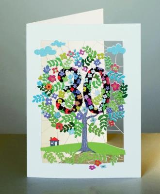 Opakowanie Karnet PM130 wycinany + koperta Urodziny 30