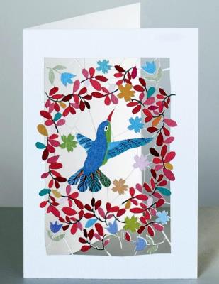 Opakowanie Karnet PM135 wycinany + koperta Ptak