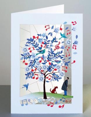 Opakowanie Karnet PM149 wycinany + koperta Muzyka