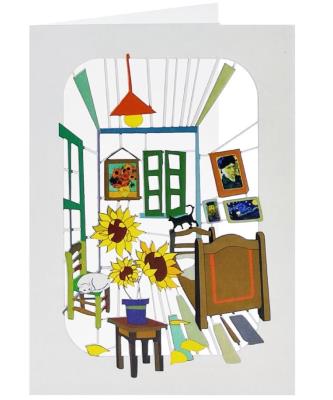 Opakowanie Karnet PM402 wycinany + koperta Koty w domu