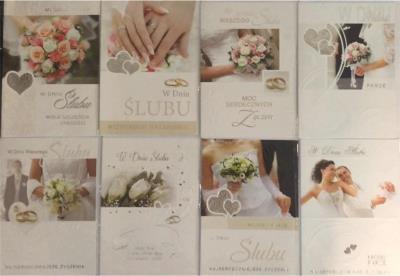 Opakowanie Karnet Ślub B6 tłoczony + koperta Czachorowski mix