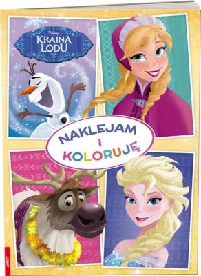 Okładka książki Kraina lodu. Naklejam i Koloruję